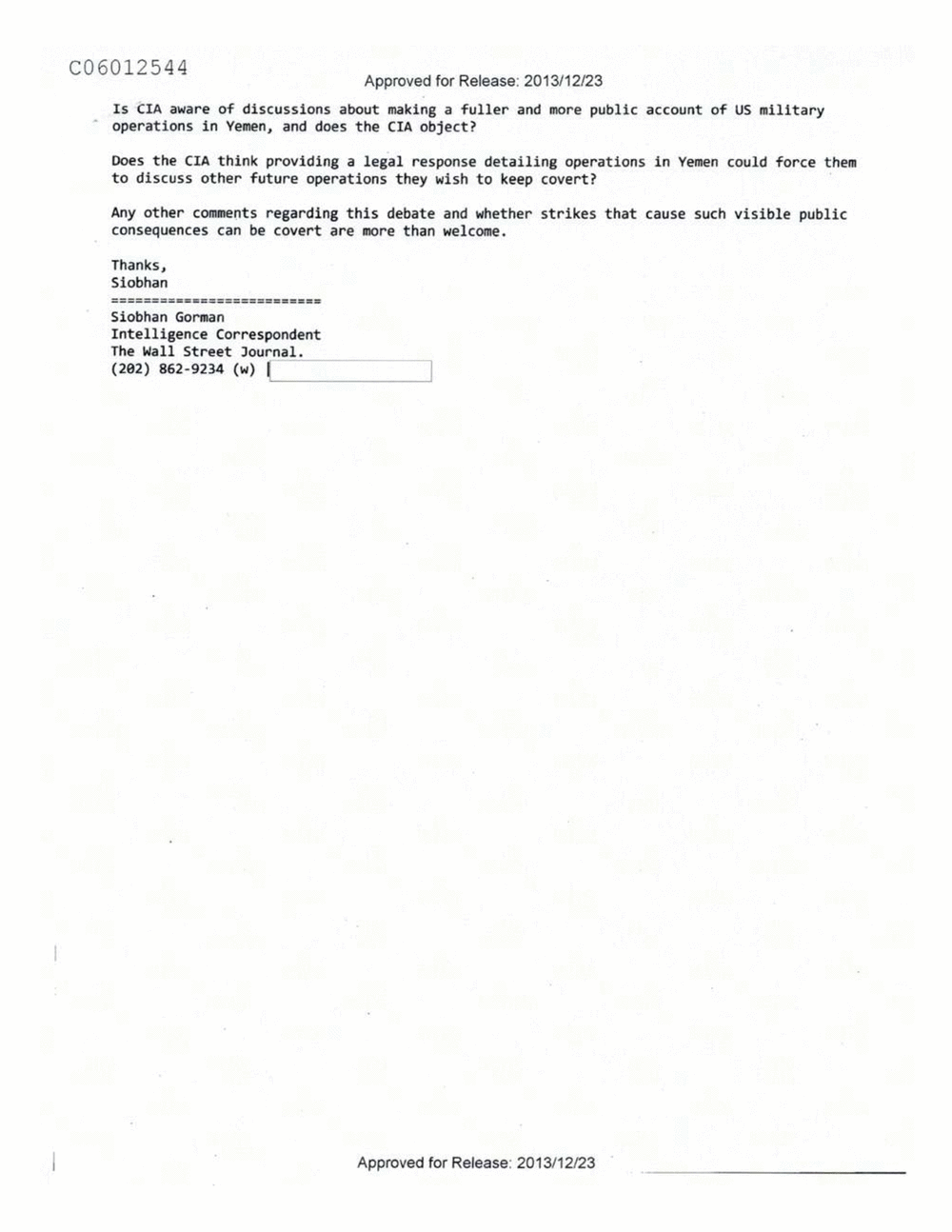 Page 78 from Email Correspondence Between Reporters and CIA Flacks