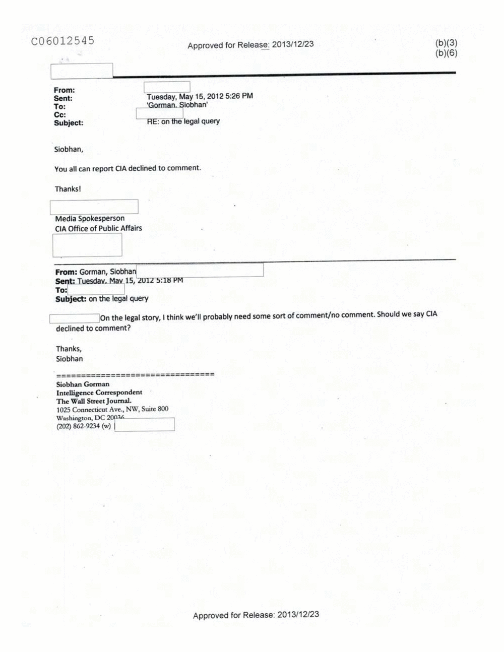 Page 79 from Email Correspondence Between Reporters and CIA Flacks