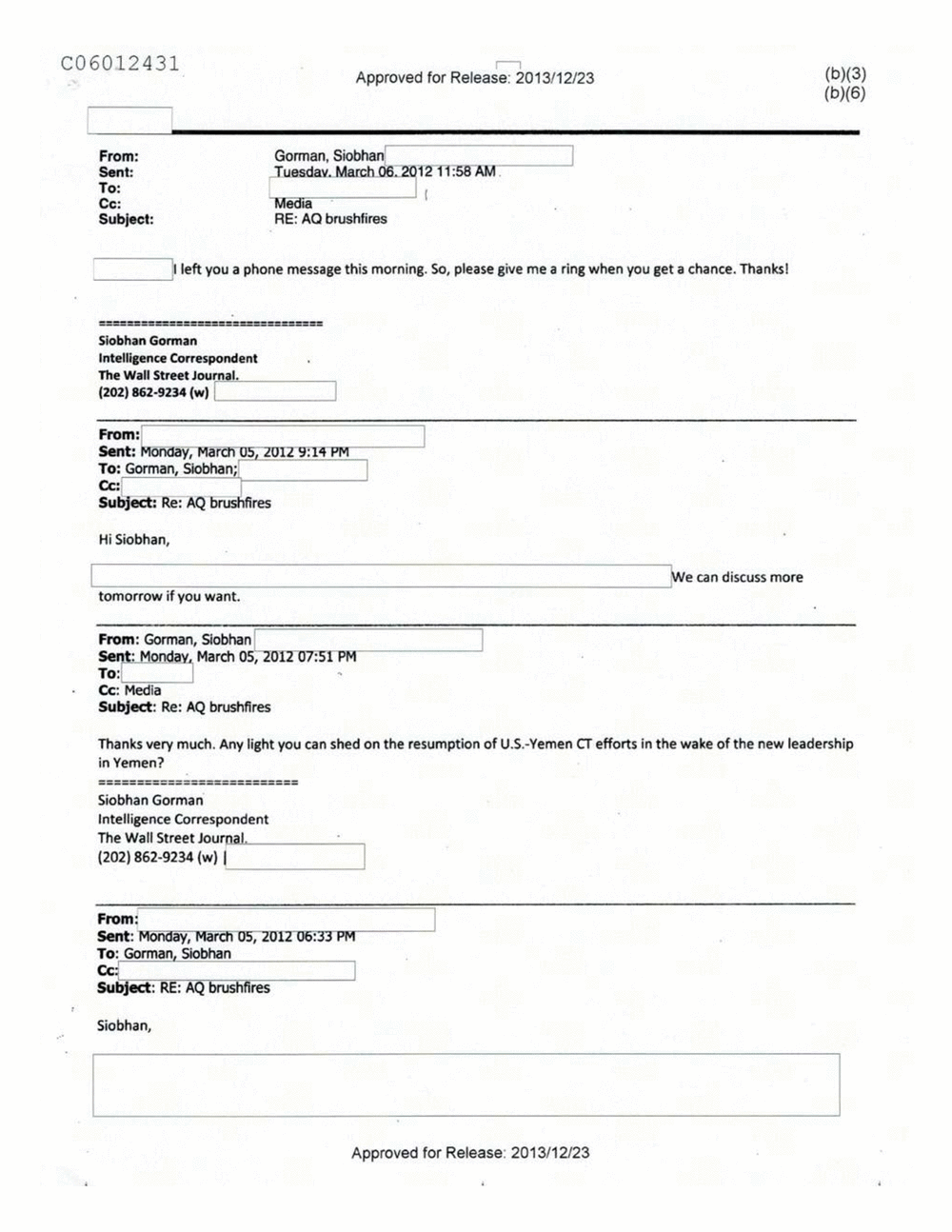Page 8 from Email Correspondence Between Reporters and CIA Flacks