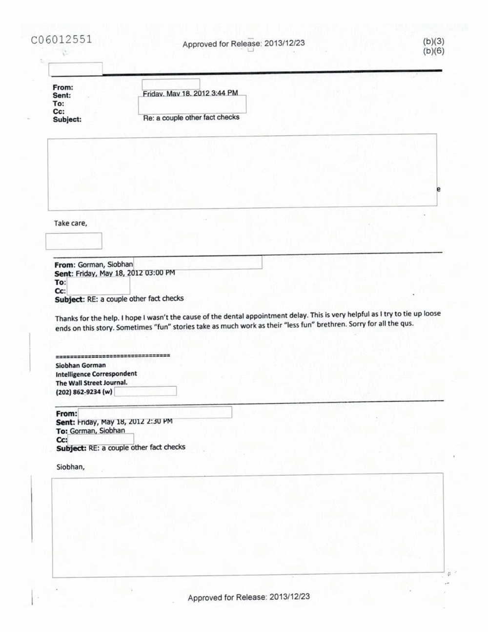 Page 87 from Email Correspondence Between Reporters and CIA Flacks