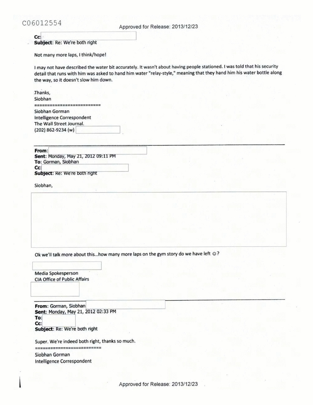 Page 92 from Email Correspondence Between Reporters and CIA Flacks