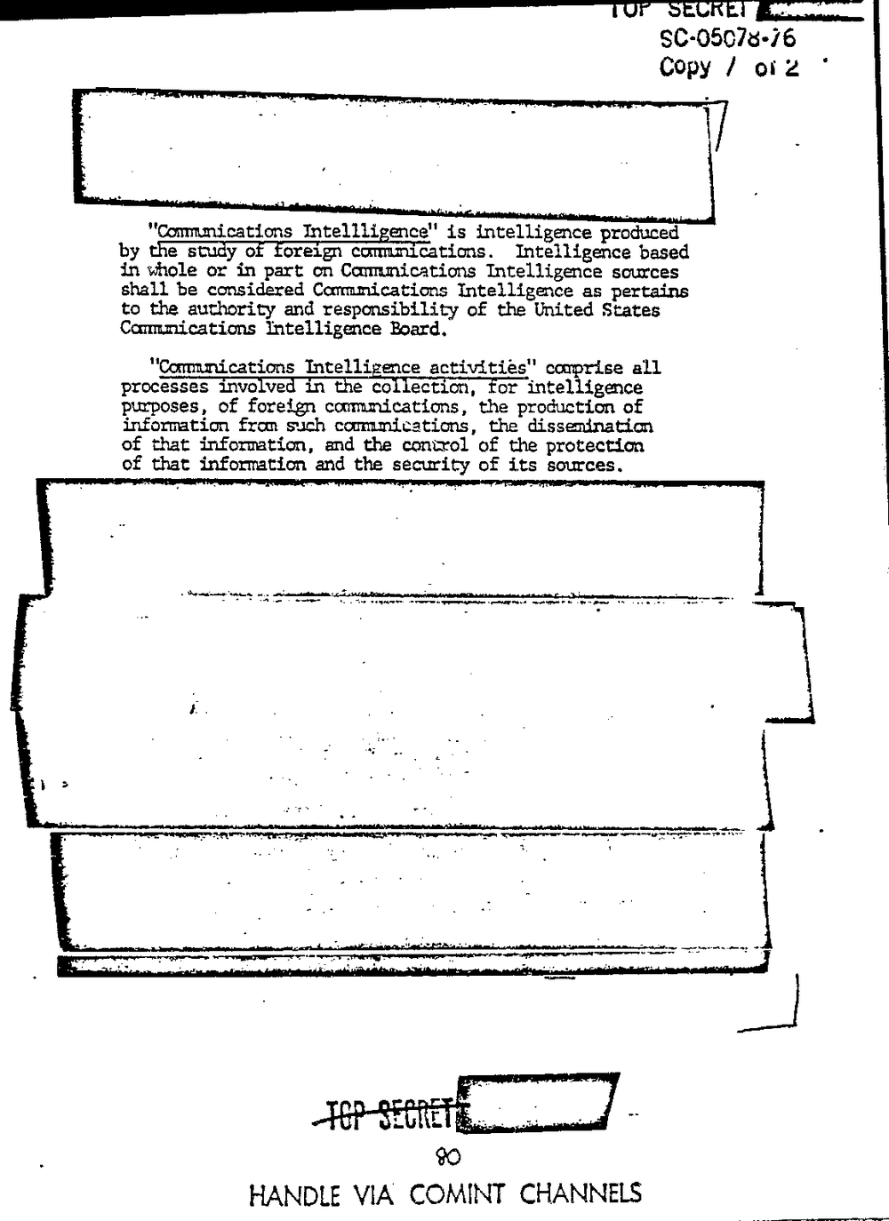 Page 88 from Report on Inquiry Into CIA Related Electronic Surveillance Activities