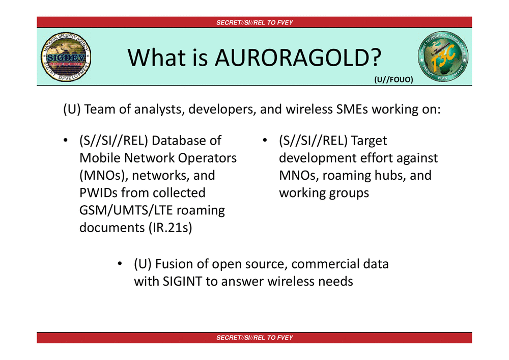 Page 3 from AURORAGOLD Working Group
