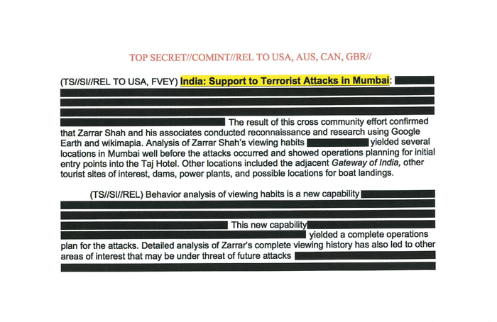 Page 1 of Top-Secret N.S.A. Document