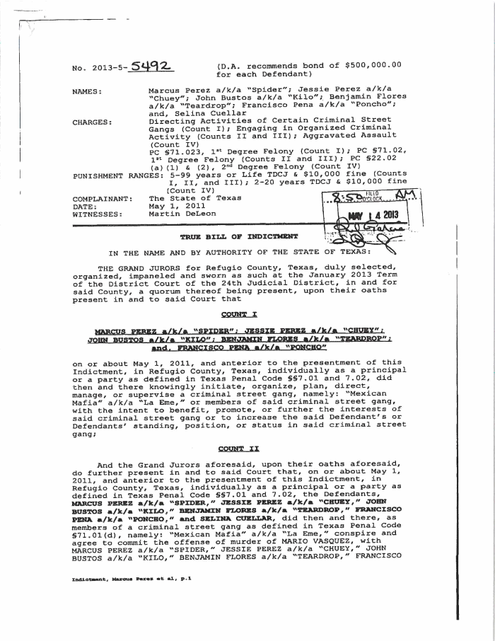Page 1 of Indictment5492