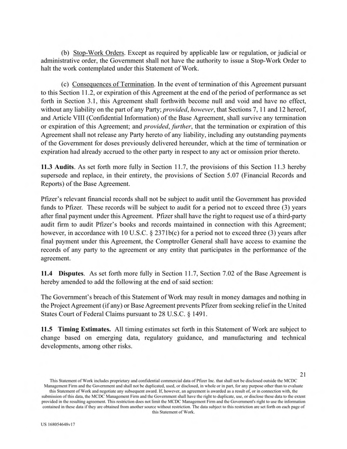 Page 23 of pfizer-vaccinecontract-hhs-tdl