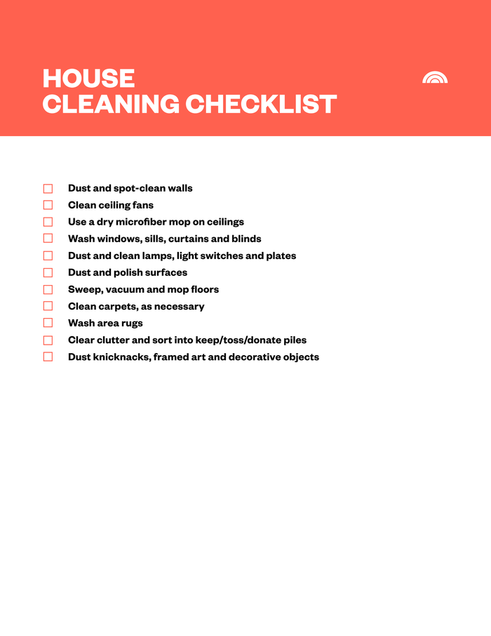 House Cleaning Checklist - DocumentCloud