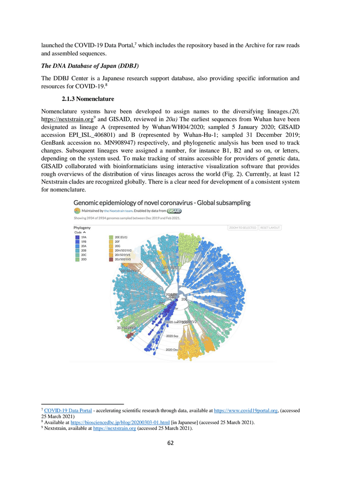 Page 62 of WHO global study of origins of COVID-19