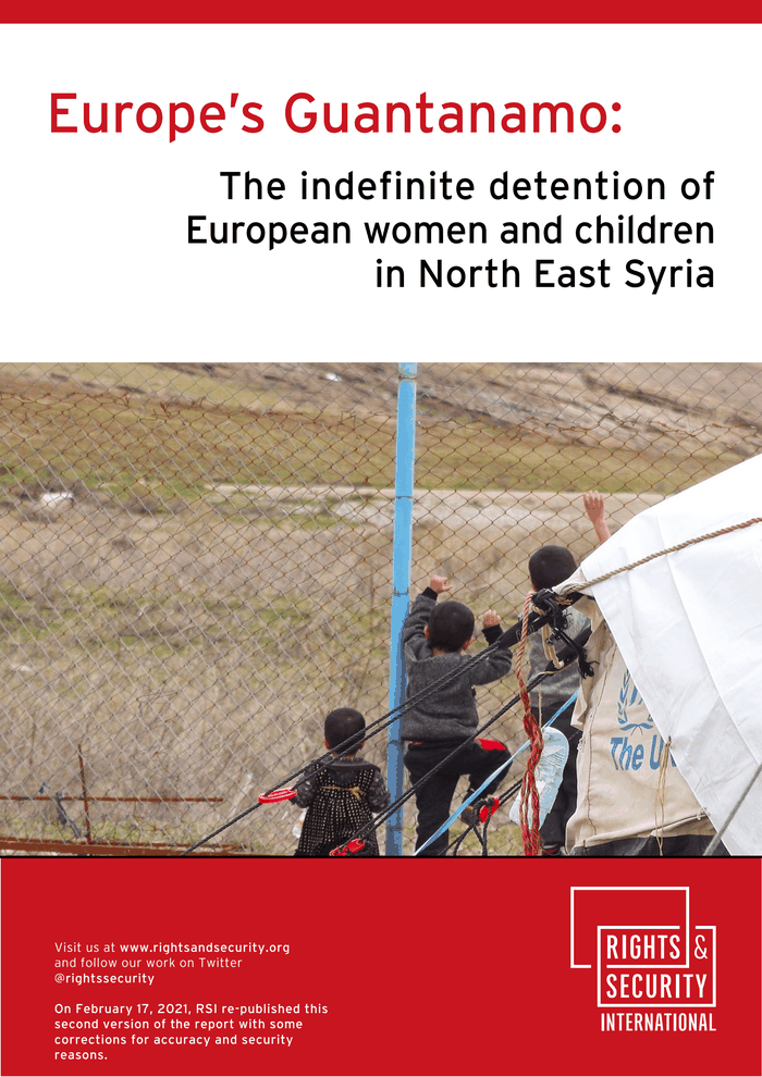 Page 1 of Europe's Guantanamo: The Indefinite Detention of European Women and Children in North East Syria