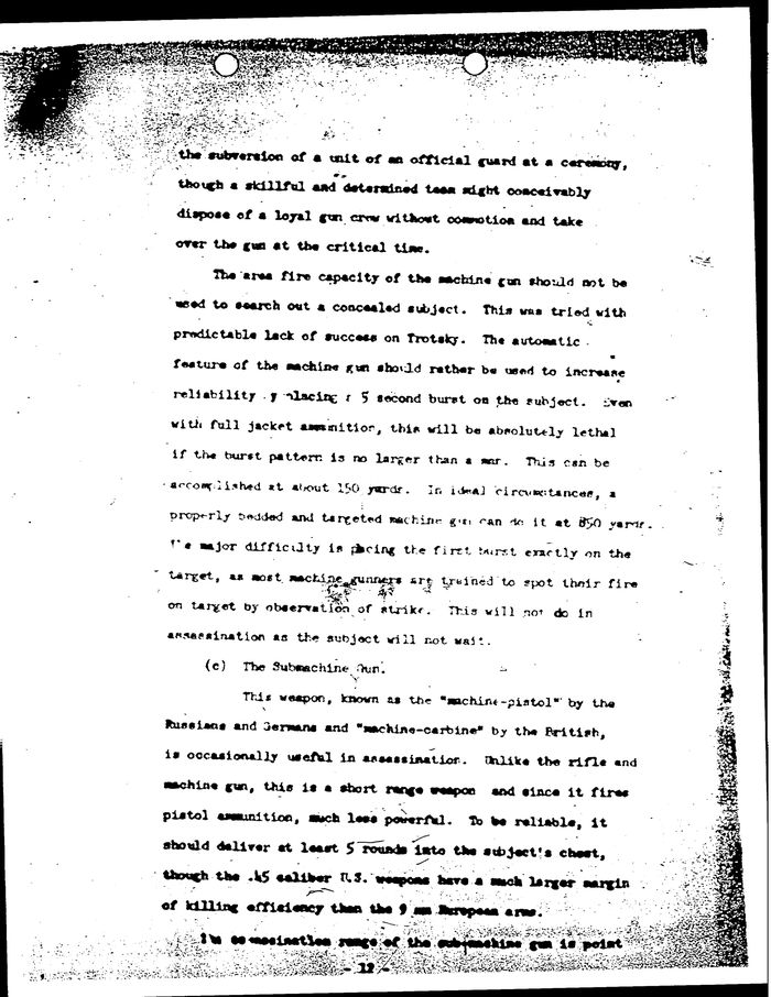 Page 12 of A Study of Assassination - CIA Document