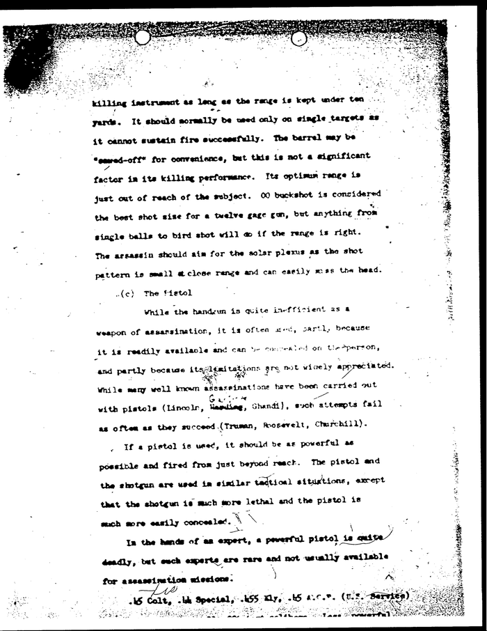 Page 14 of A Study of Assassination - CIA Document