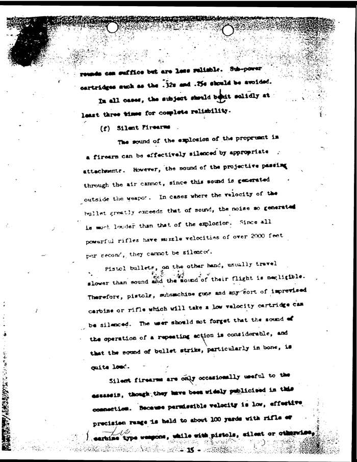 Page 15 of A Study of Assassination - CIA Document