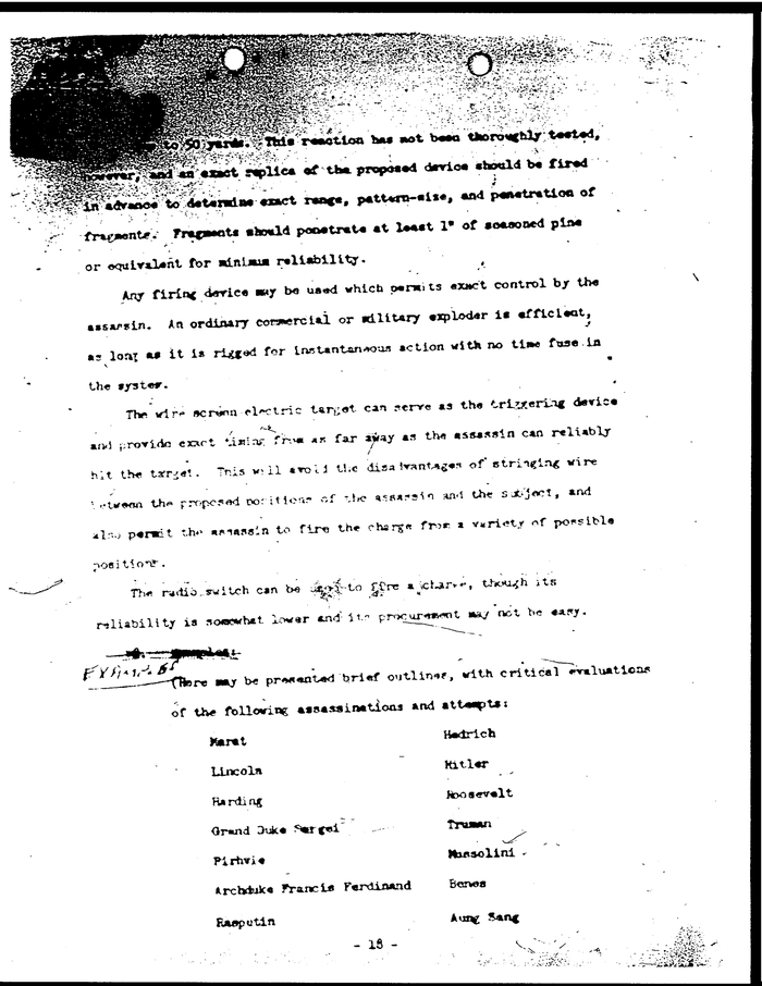 Page 18 of A Study of Assassination - CIA Document