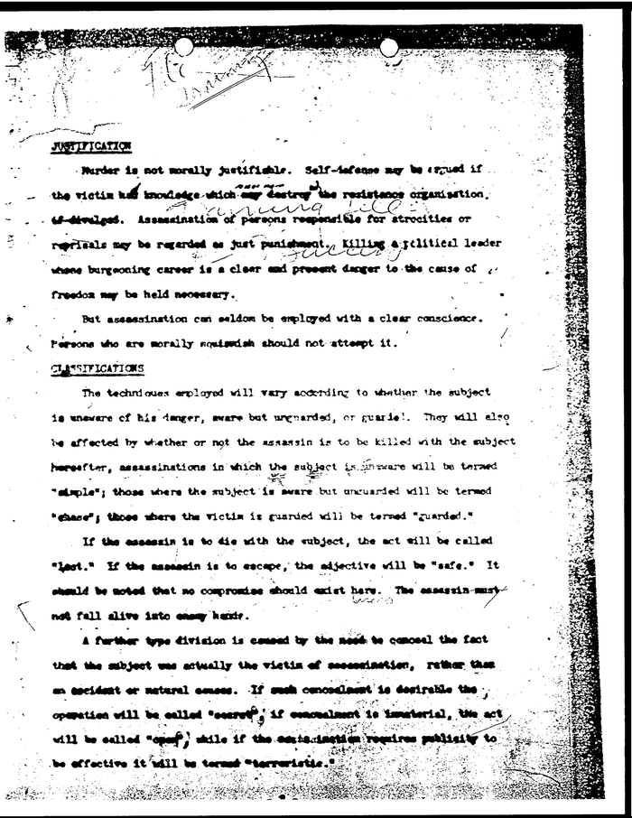 Page 2 of A Study of Assassination - CIA Document