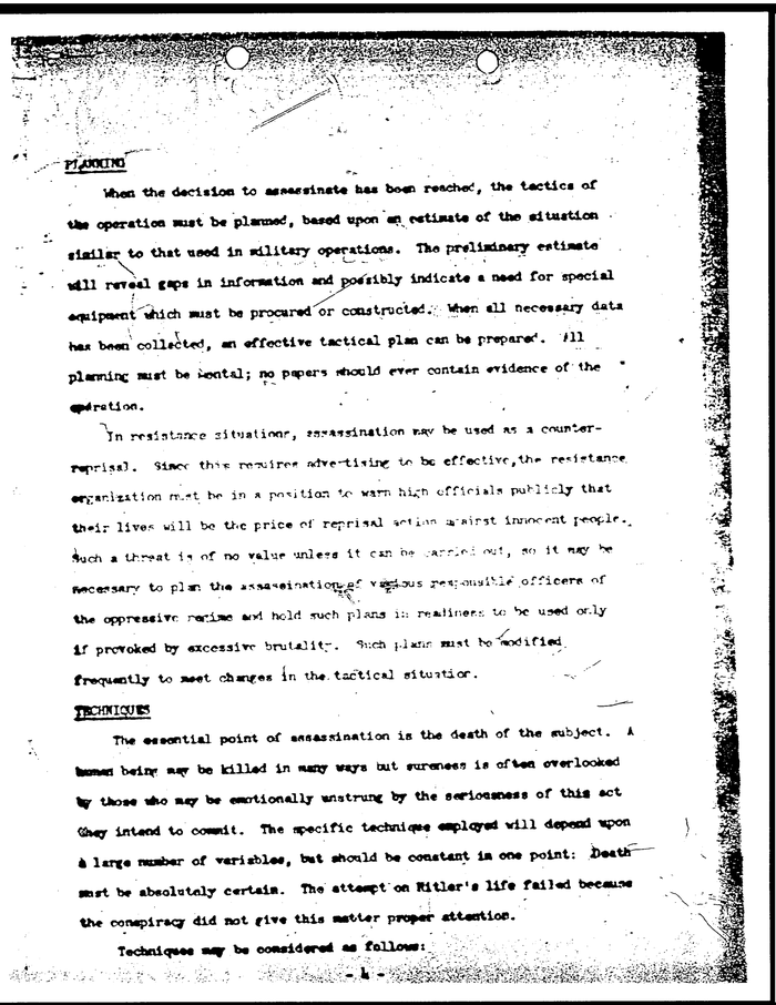 Page 4 of A Study of Assassination - CIA Document