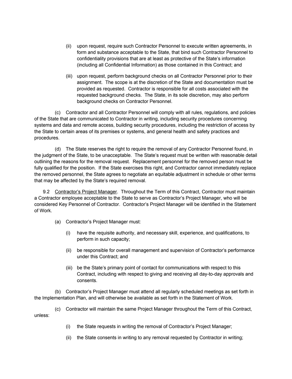 Page 14 from State of Michigan 2020 Kaseware contract