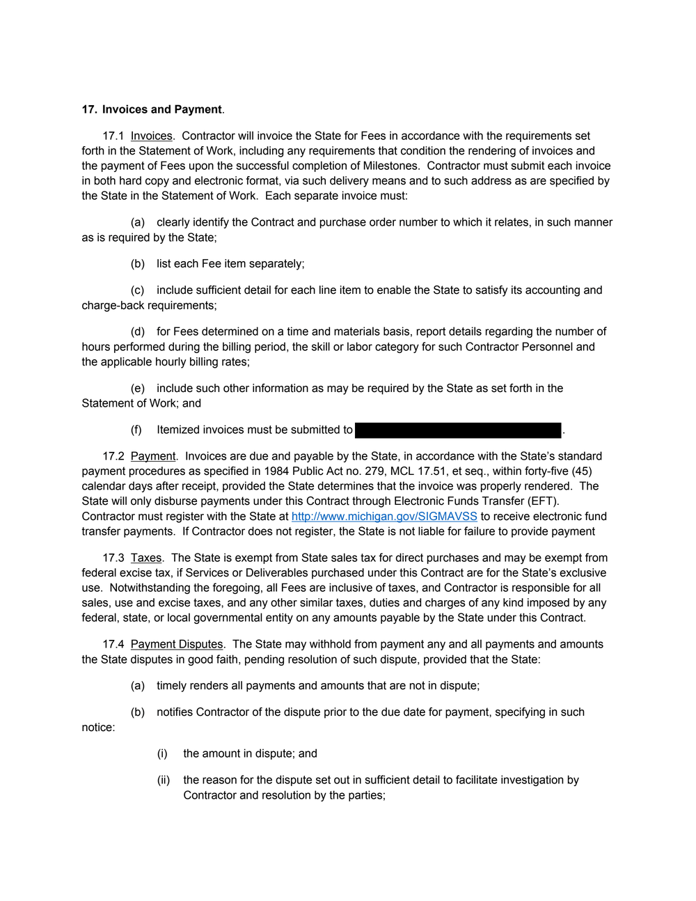 Page 20 from State of Michigan 2020 Kaseware contract