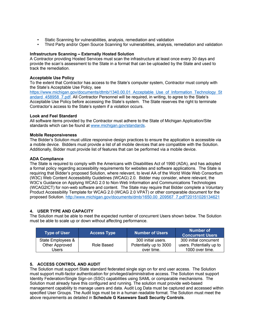 Page 40 from State of Michigan 2020 Kaseware contract