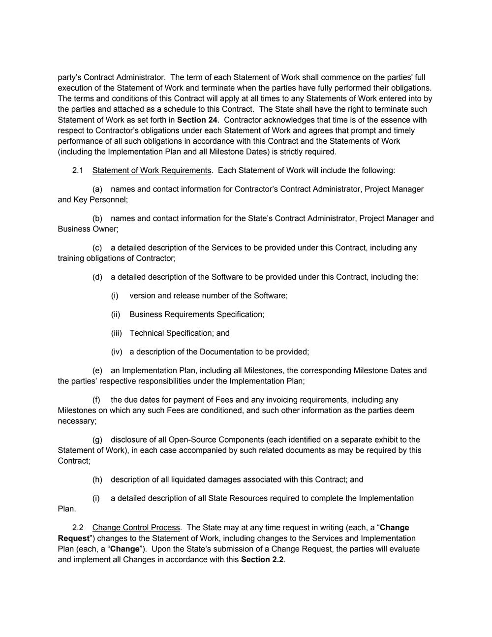 Page 9 from State of Michigan 2020 Kaseware contract