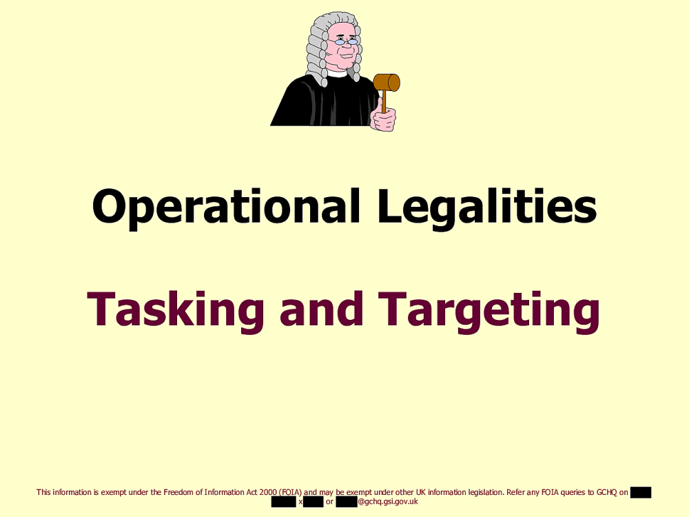 Page 21 from Operational Legalities – GCHQ Powerpoint Presentation