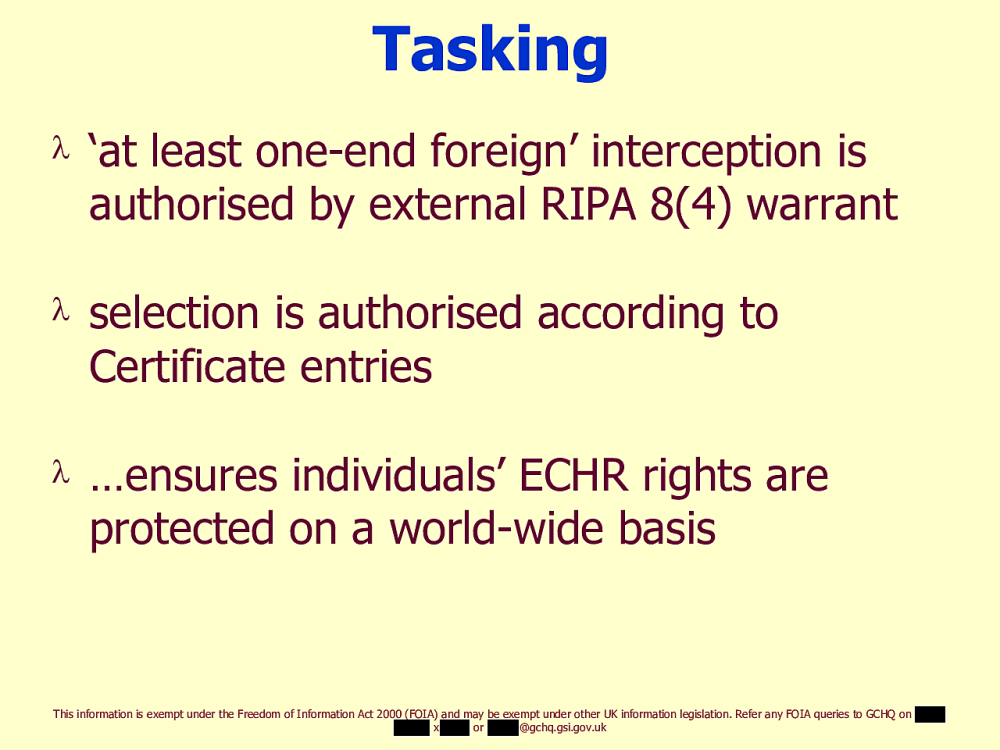 Page 25 from Operational Legalities – GCHQ Powerpoint Presentation