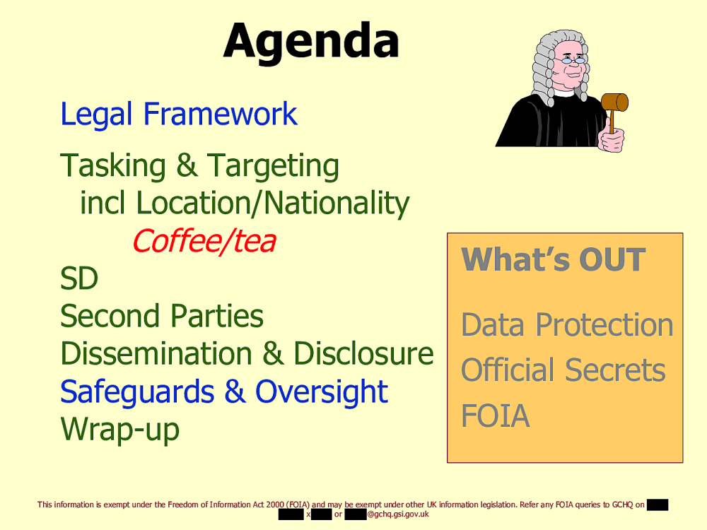 Page 3 from Operational Legalities – GCHQ Powerpoint Presentation