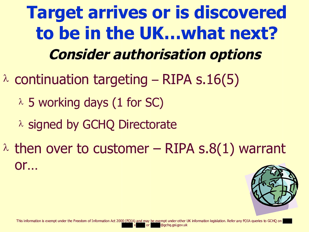 Page 44 from Operational Legalities – GCHQ Powerpoint Presentation