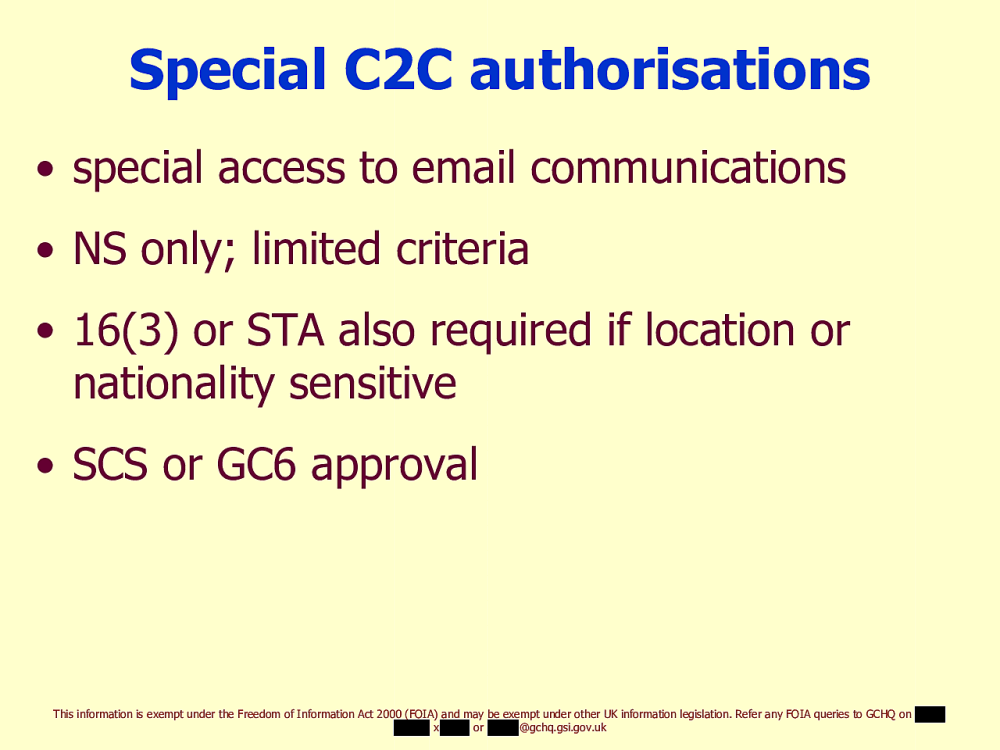 Page 49 from Operational Legalities – GCHQ Powerpoint Presentation