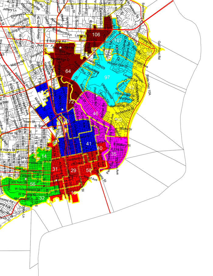 Pensacola's new voting map after redistricting - DocumentCloud