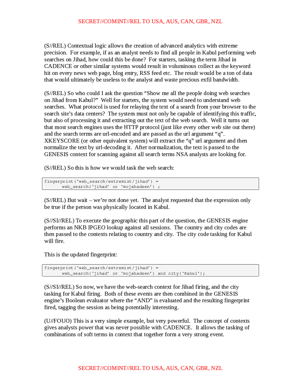 Page 2 from Guide to Using Contexts in XKS Fingerprints