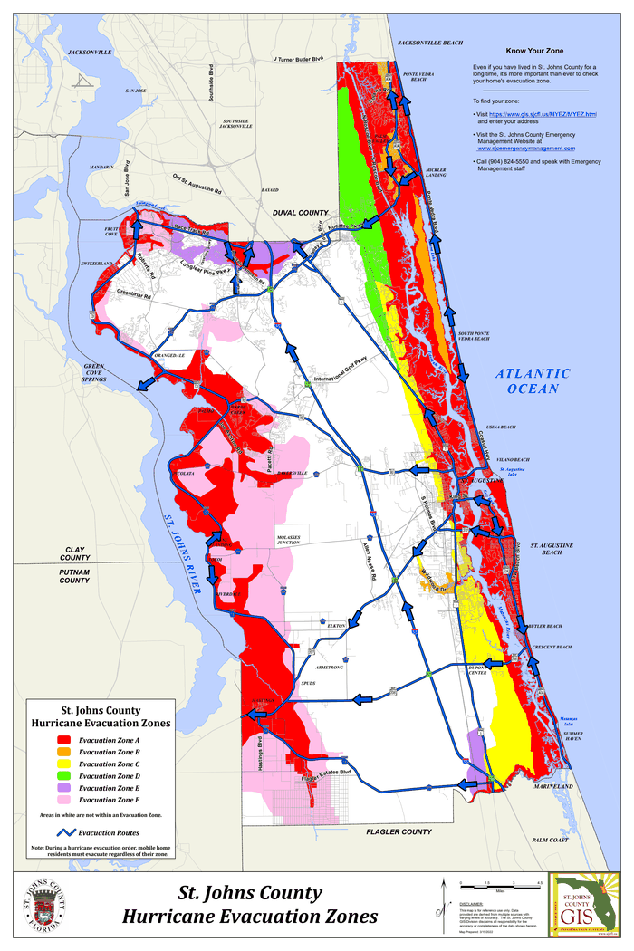 St. Johns County evacuation zones - DocumentCloud