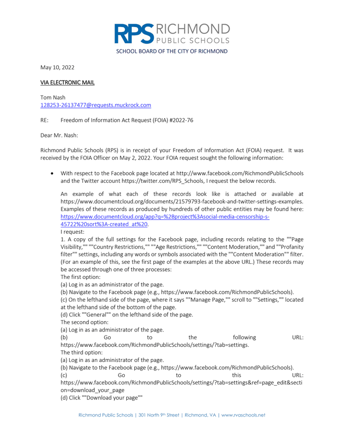 Foia 2022 76 Response Letter Documentcloud 9748