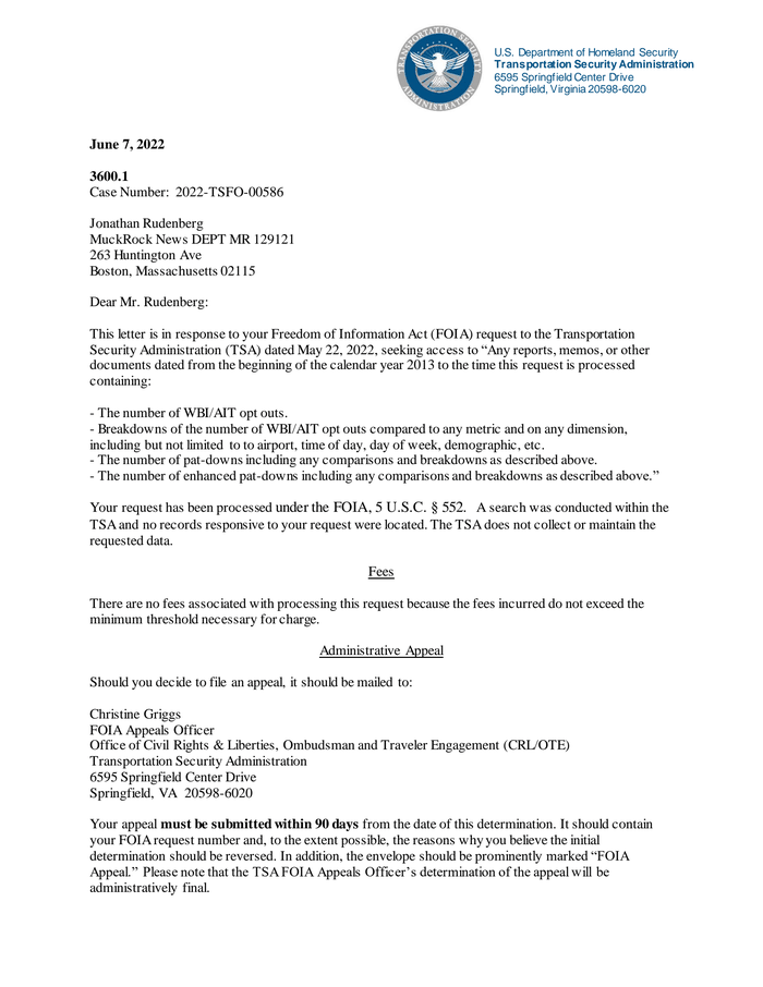 Final Response Letter Documentcloud 6973
