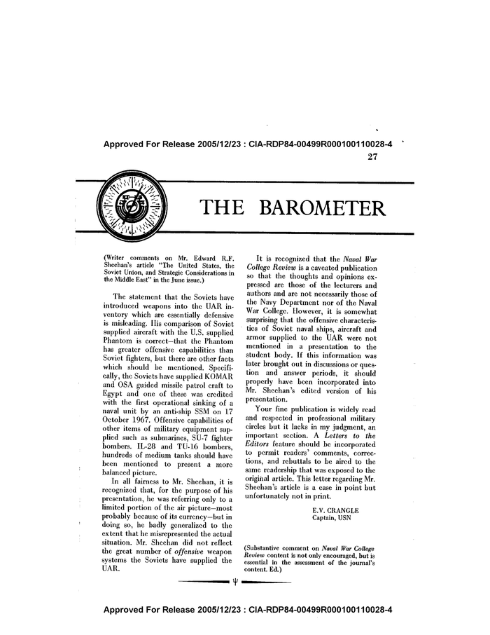 THE BAROMETER DocumentCloud