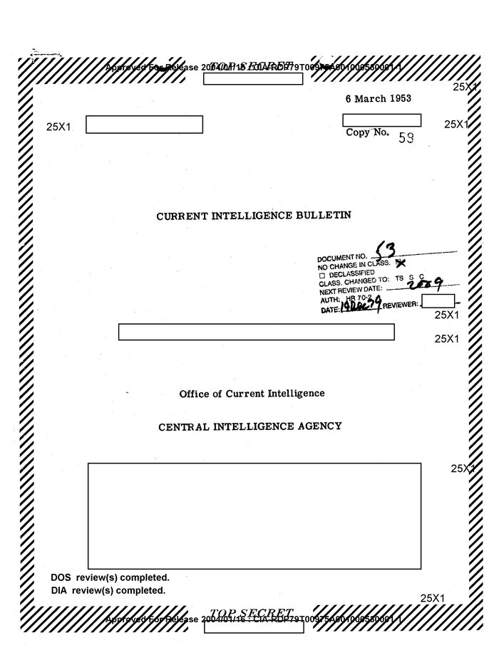 CENTRAL INTELLIGENCE BULLETIN - DocumentCloud