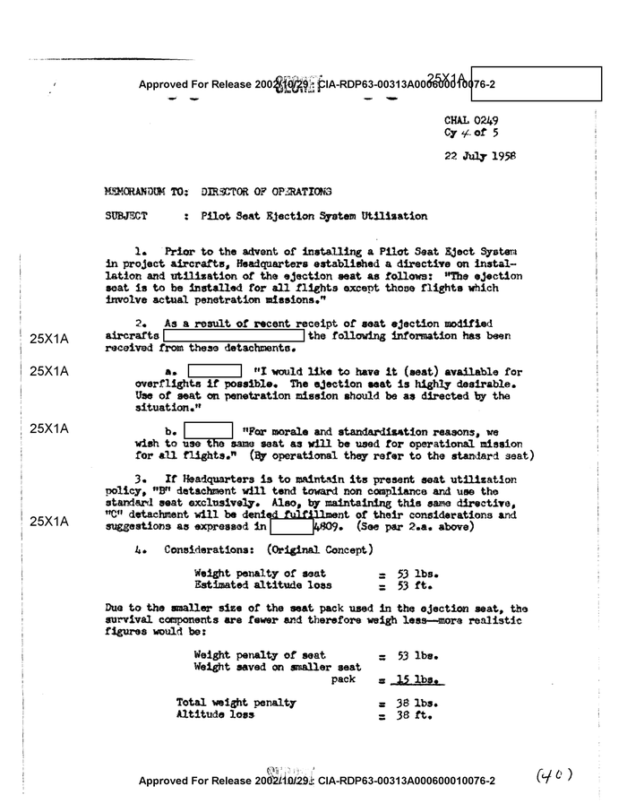 PILOT SEAT EJECTION SYSTEM UTILIZATION - DocumentCloud