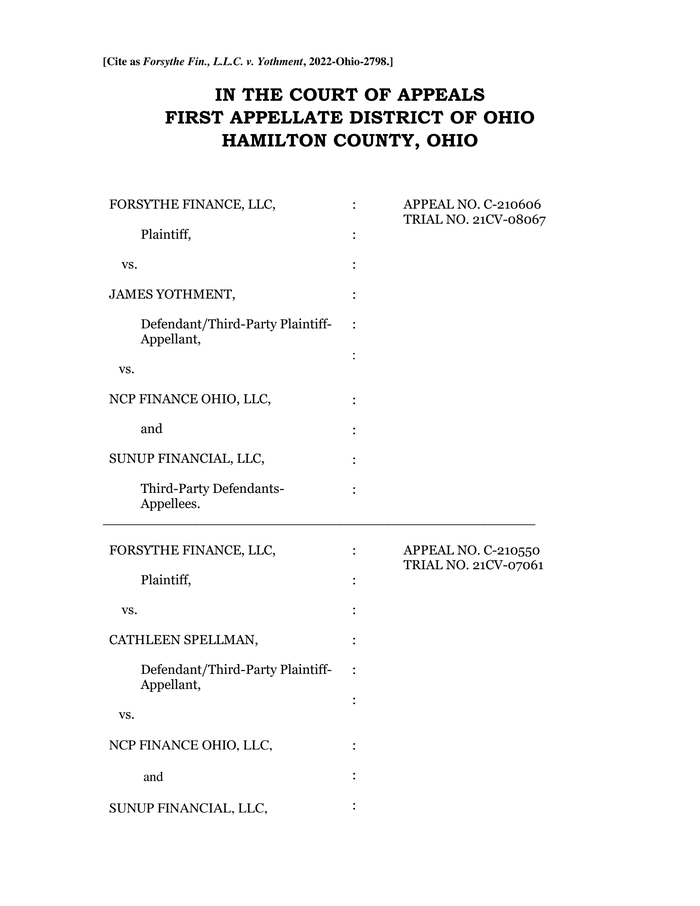 Appellate Decision - Forsythe - SunUp - NCP - DocumentCloud