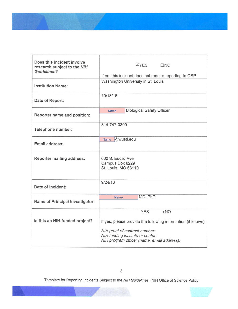 Page 7 from Chikungunya Lab Infection Report to NIH