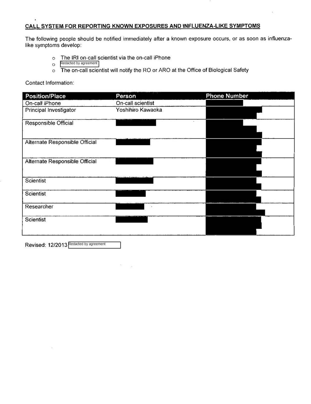 Page 46 from UW Madison Lab Accident Reports to NIH