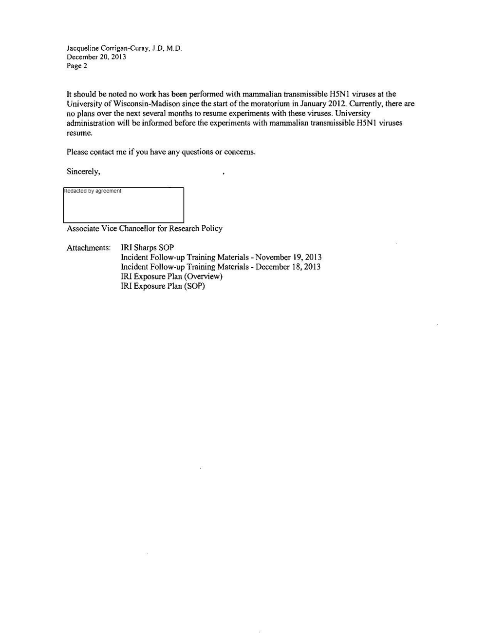 Page 5 from UW Madison Lab Accident Reports to NIH