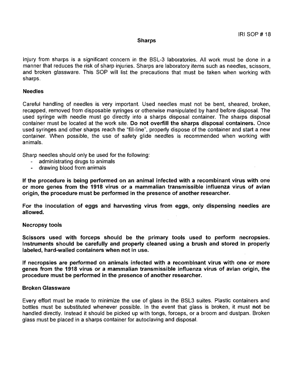 Page 6 from UW Madison Lab Accident Reports to NIH