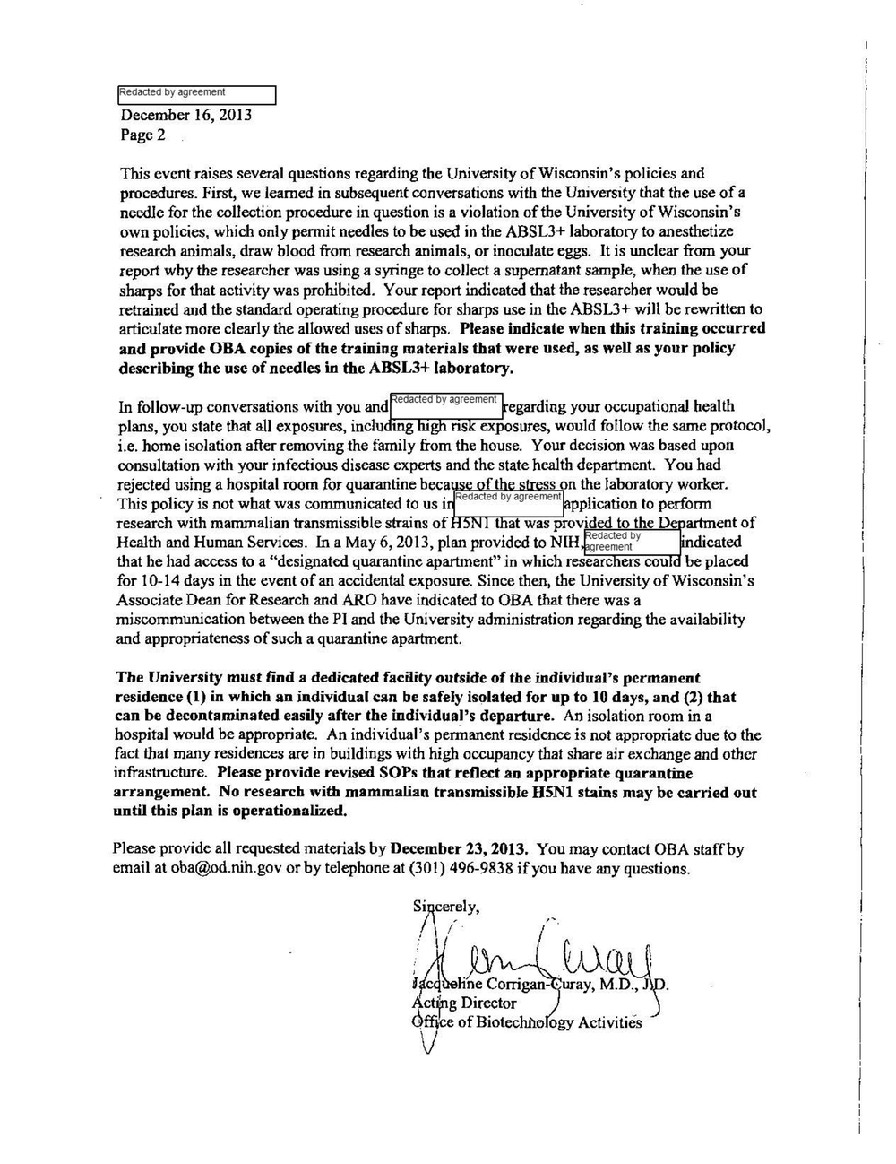 Page 68 from UW Madison Lab Accident Reports to NIH