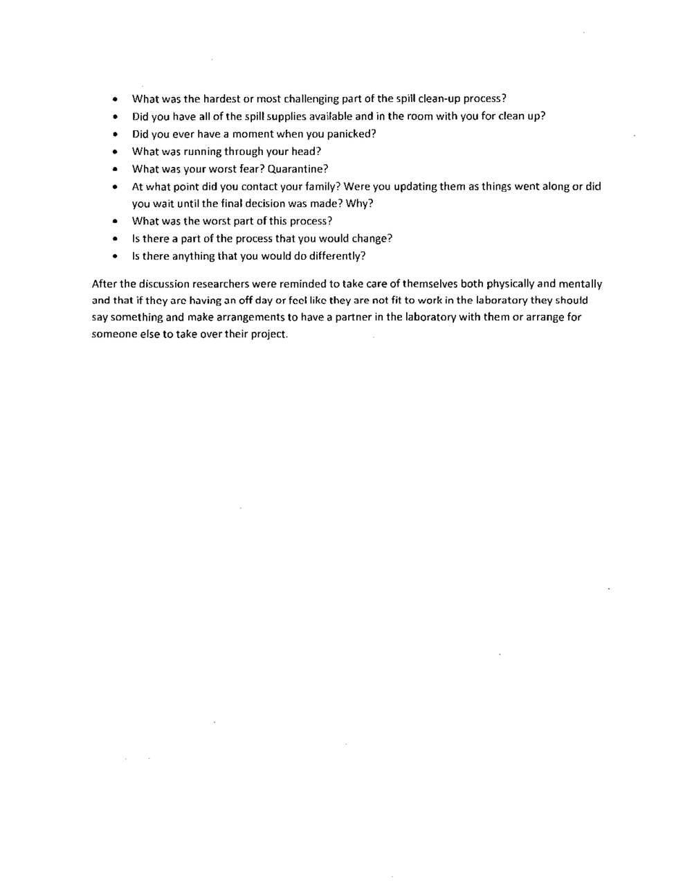 Page 8 from UW Madison Lab Accident Reports to NIH