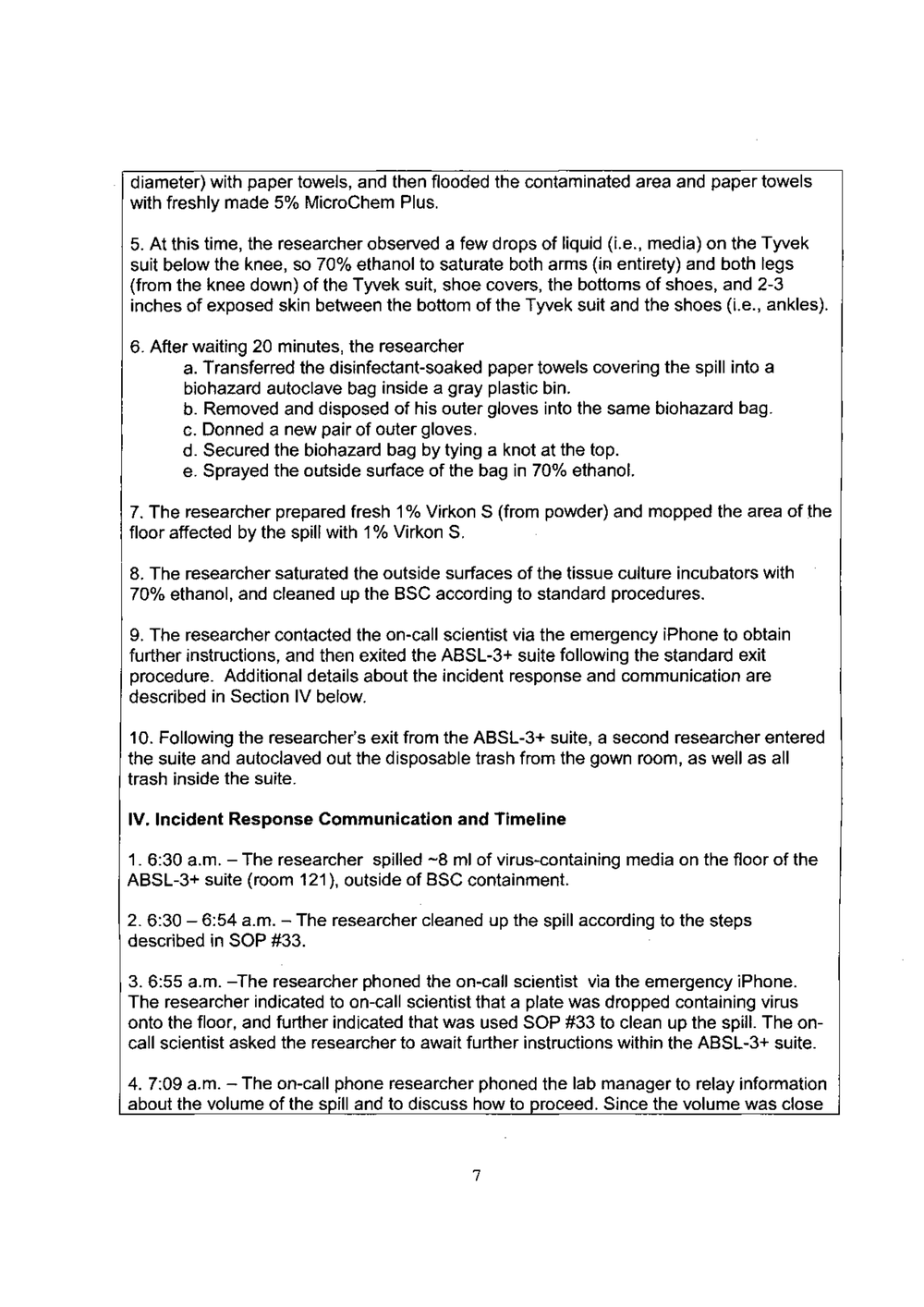 Page 85 from UW Madison Lab Accident Reports to NIH