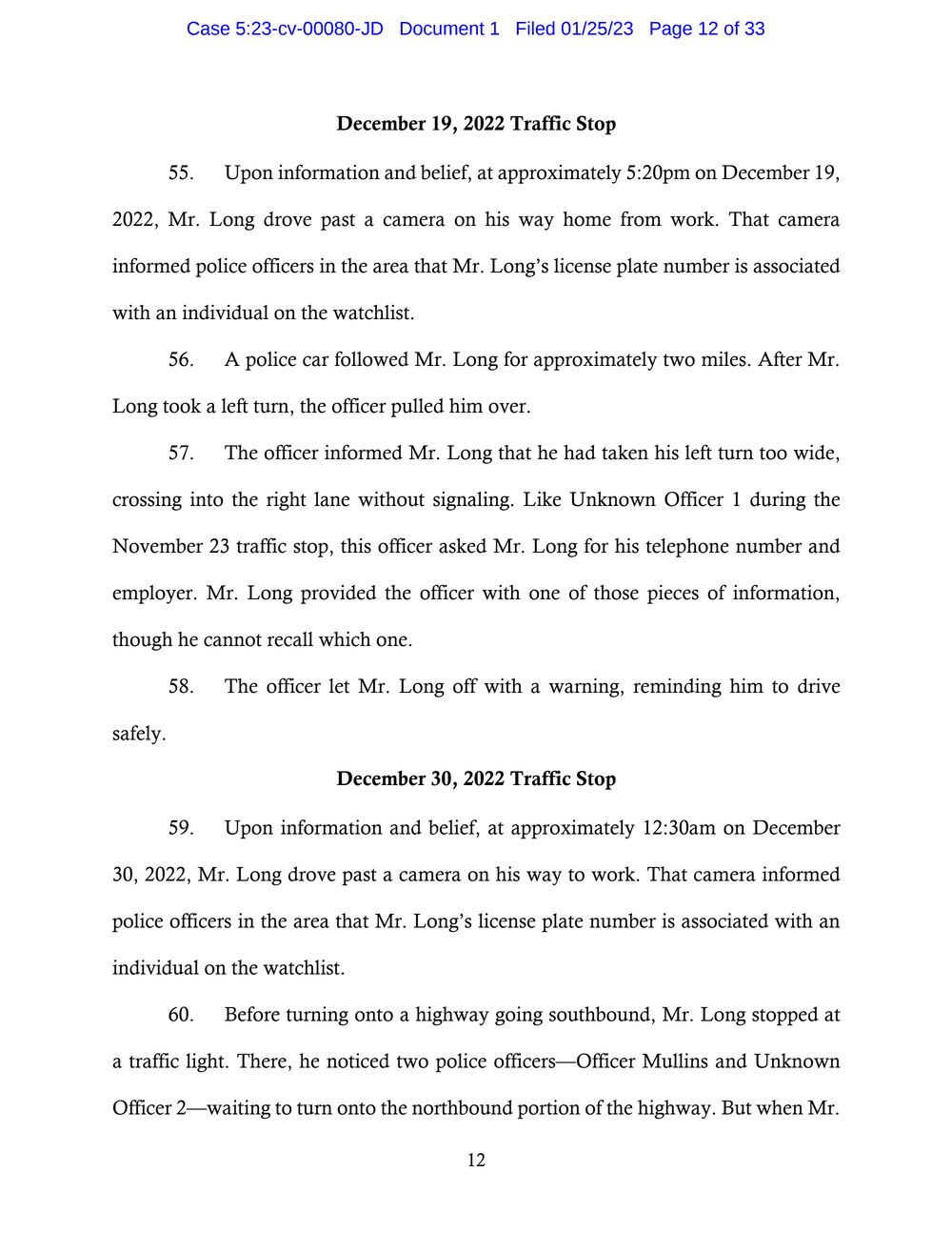 Page 12 from Saadiq Long Complaint Against Oklahoma City Police