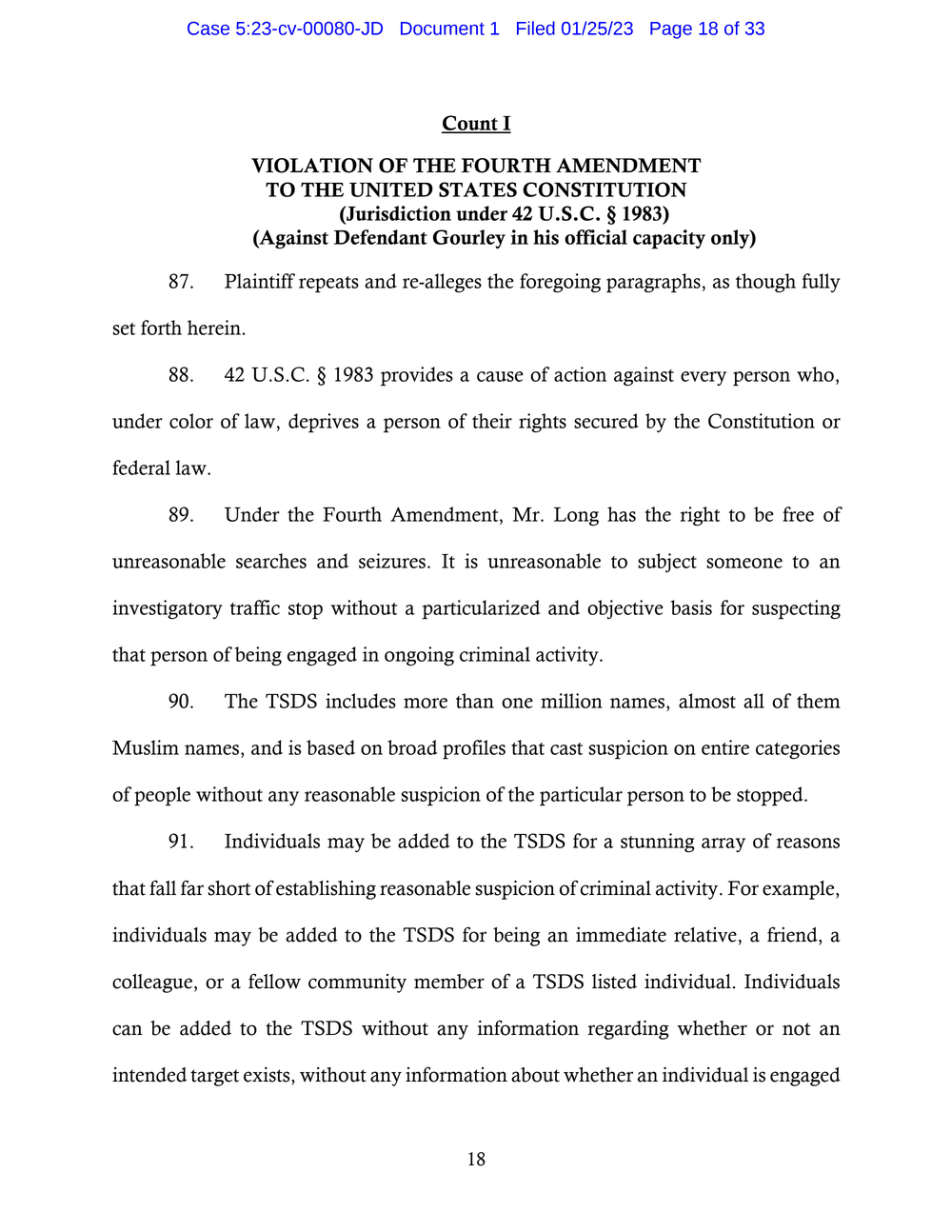 Page 18 from Saadiq Long Complaint Against Oklahoma City Police