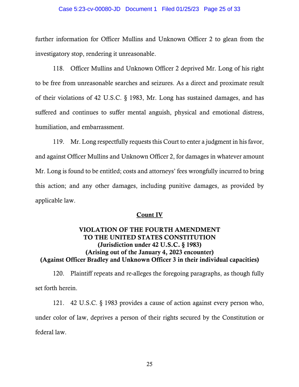 Page 25 from Saadiq Long Complaint Against Oklahoma City Police