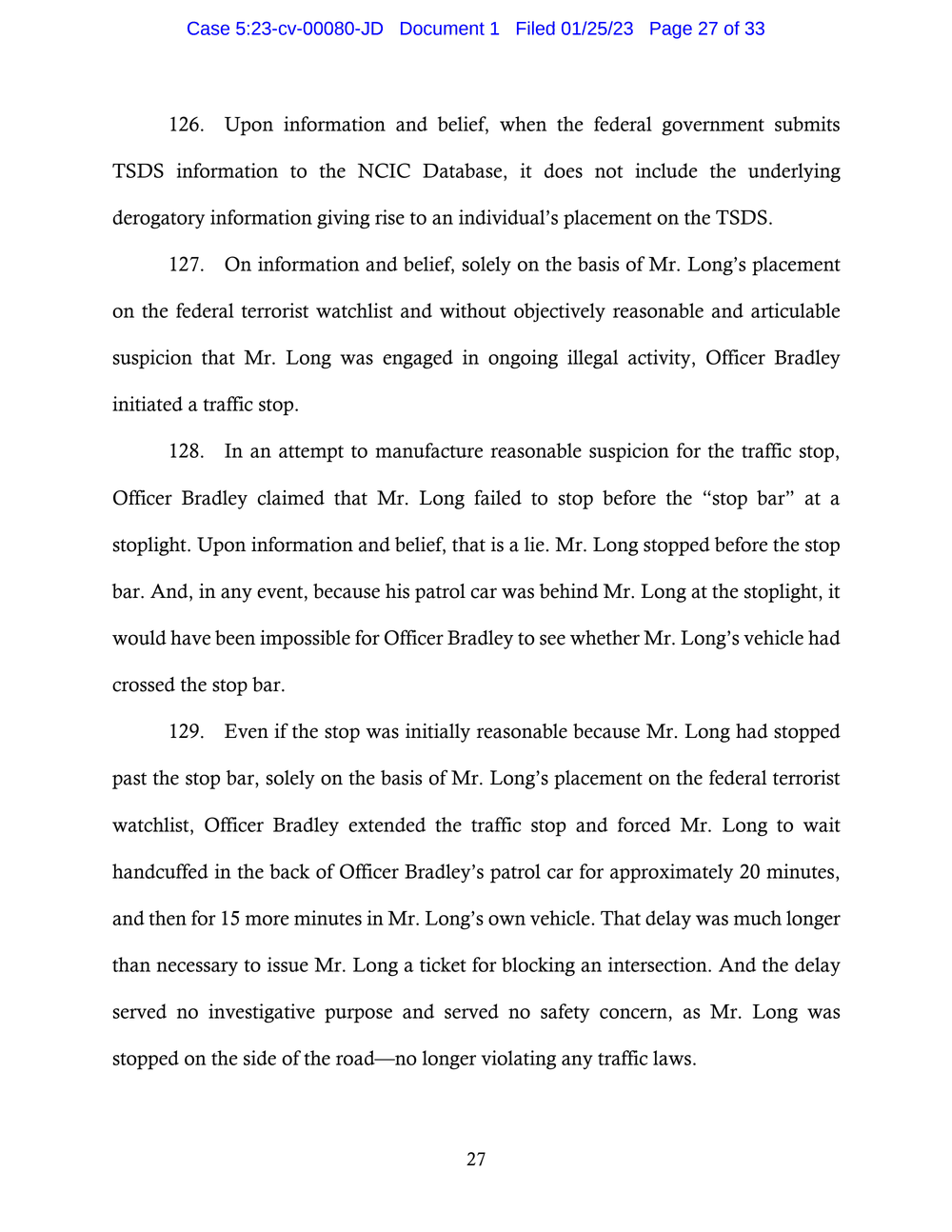 Page 27 from Saadiq Long Complaint Against Oklahoma City Police