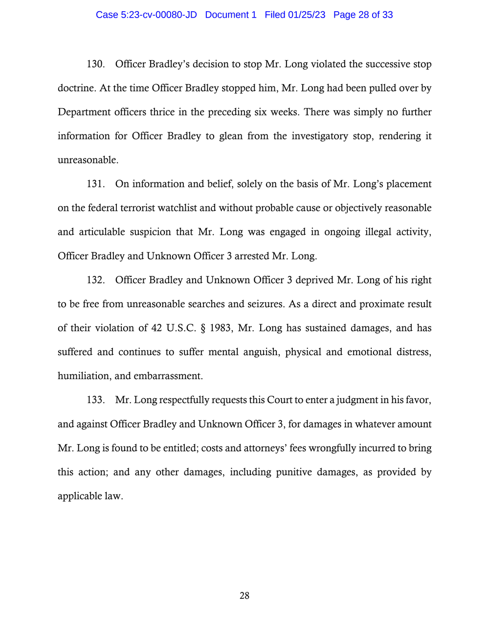 Page 28 from Saadiq Long Complaint Against Oklahoma City Police