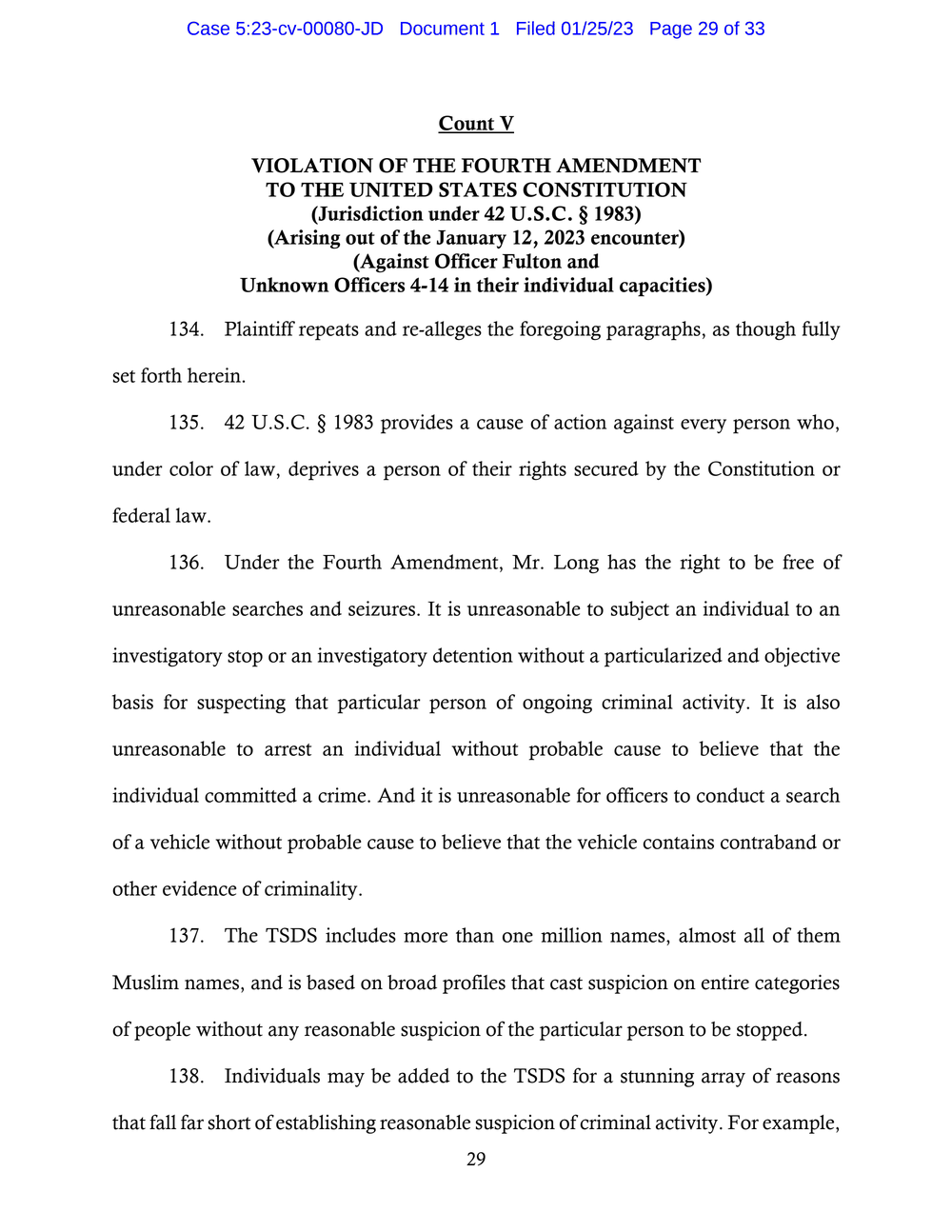 Page 29 from Saadiq Long Complaint Against Oklahoma City Police